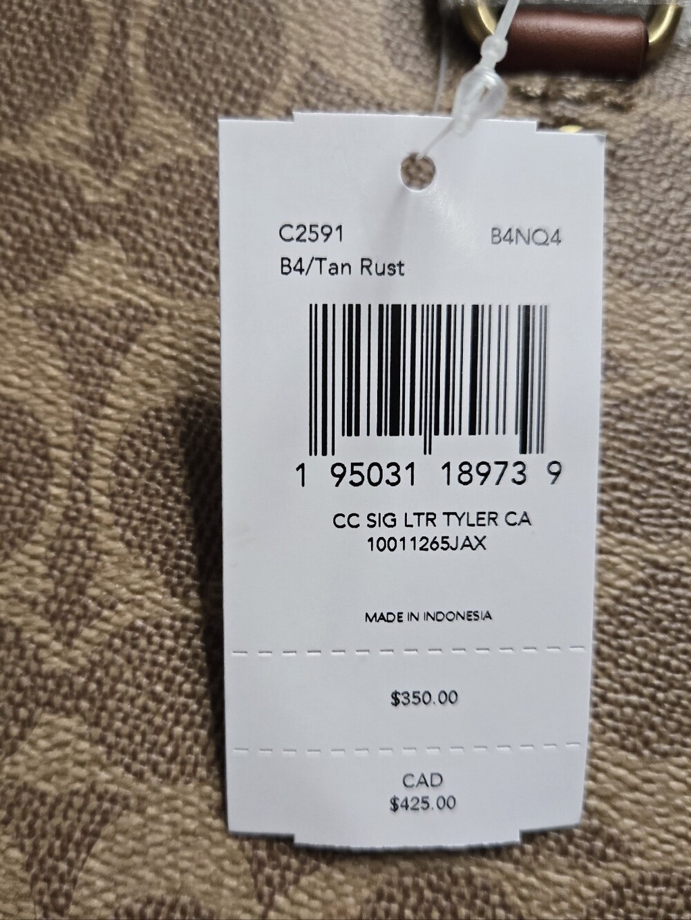 Brand New Coach Tyler Carryall. Signature - Picture 4 of 5
